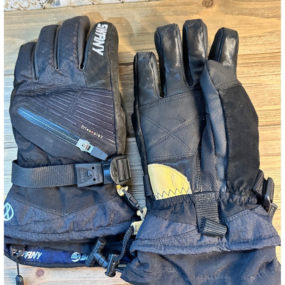 Swany Tri-plex Ski Snowboard Gloves Mens Small Black